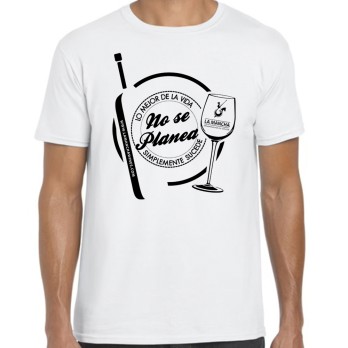 Camiseta "Lo mejor de la vida no se planea"