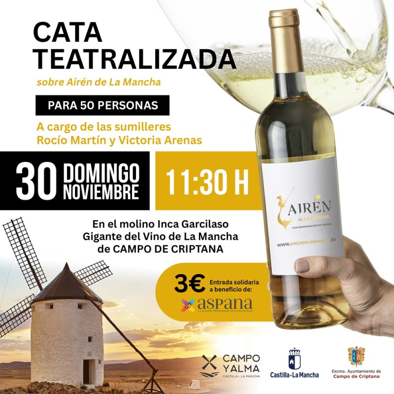 Cata Teatralizada 30 de noviembre 11:30 H - Campo de Criptana