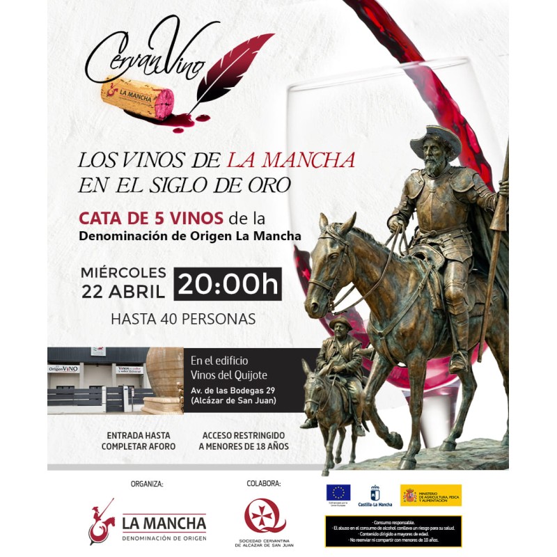 Cata Siglo de Oro 22 de abril 20:00 H - Alcázar de San Juan Cata Siglo de Oro 22 de abril 20:00 H - Alcázar de San Juan