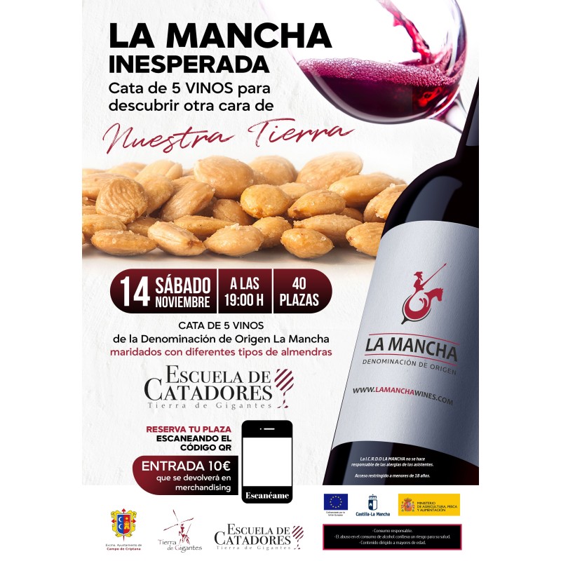 Cata de vinos 14 de noviembre 19:00 - Escuela de catadores - Campo de Criptana Cata de vinos 14 de noviembre 19:00 - Escuela de catadores - Campo de Criptana